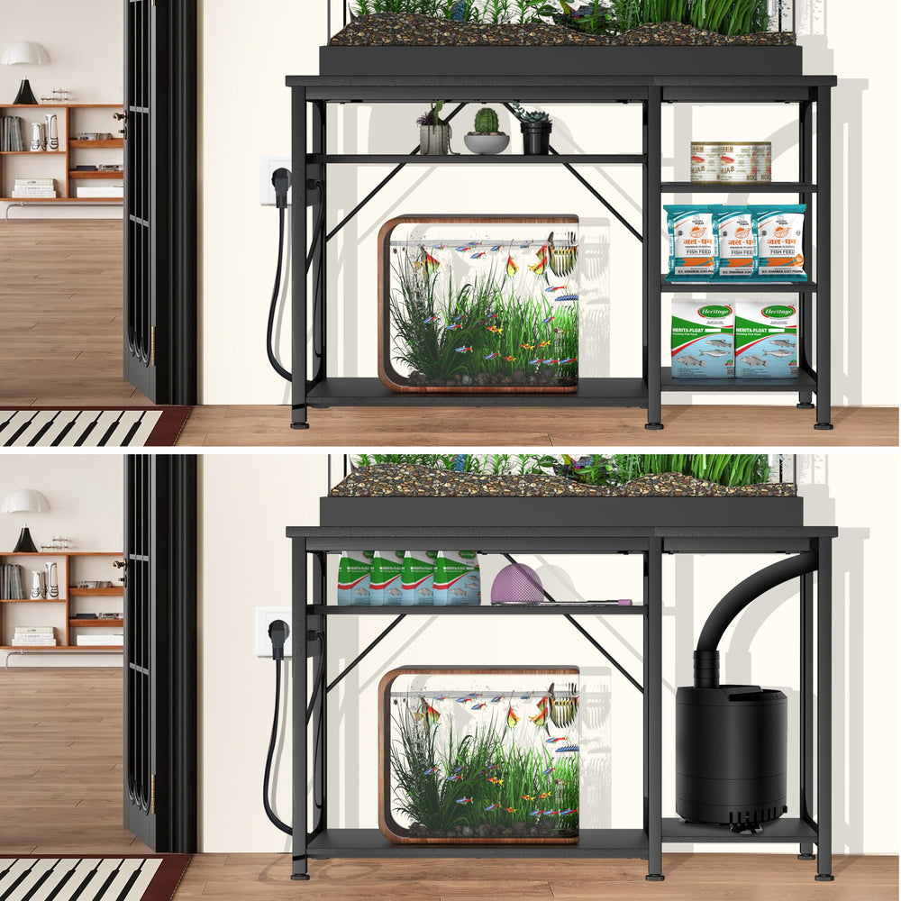 Keelian removable compartment fits filters and CO2 hoses neatly