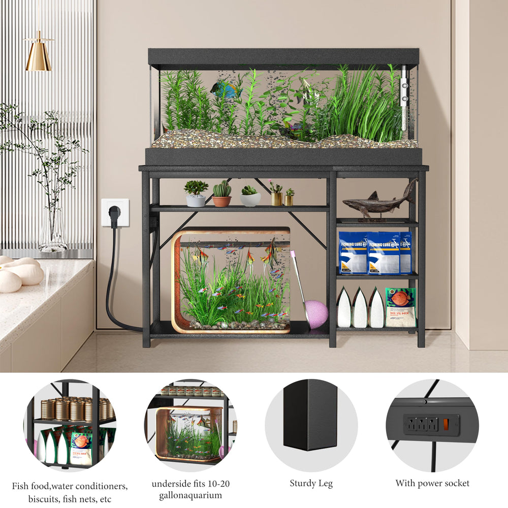 Right side storage compartment with removable shelves for accessories and tools.