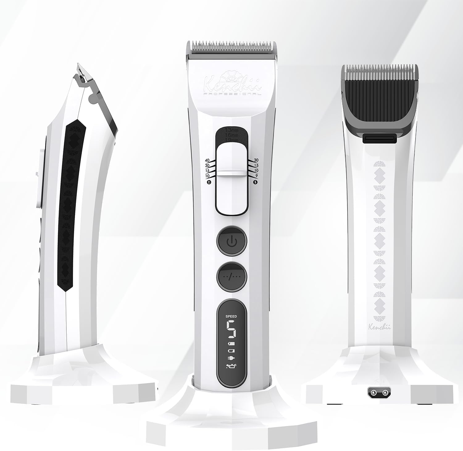 Kenchii Flash dog clippers show long-lasting battery for extended grooming sessions.