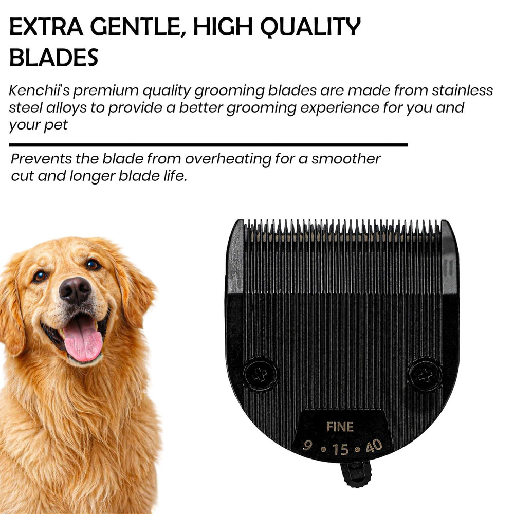 Kenchii Flash 5 blade cleaning ease for hygienic grooming sessions
