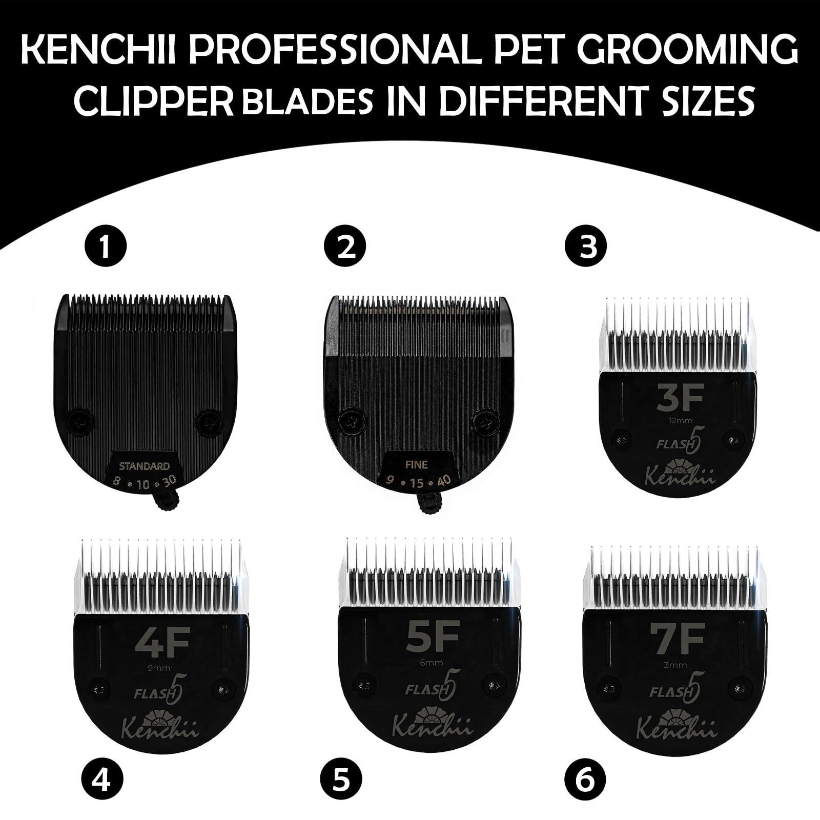 Kenchii Flash 5 blade shown in home grooming setup for professional results