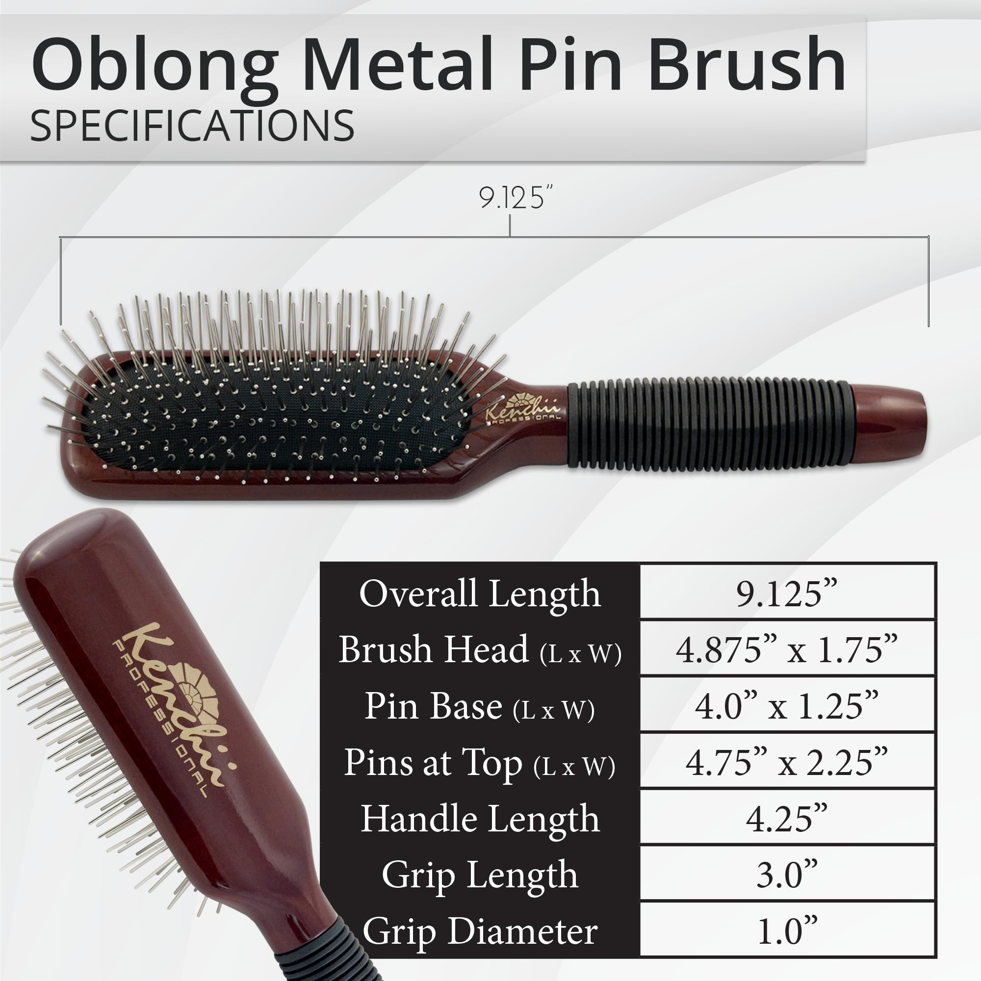 Kenchii Pet Grooming Metal Pin Brush ideal for dogs and cats during daily brushing