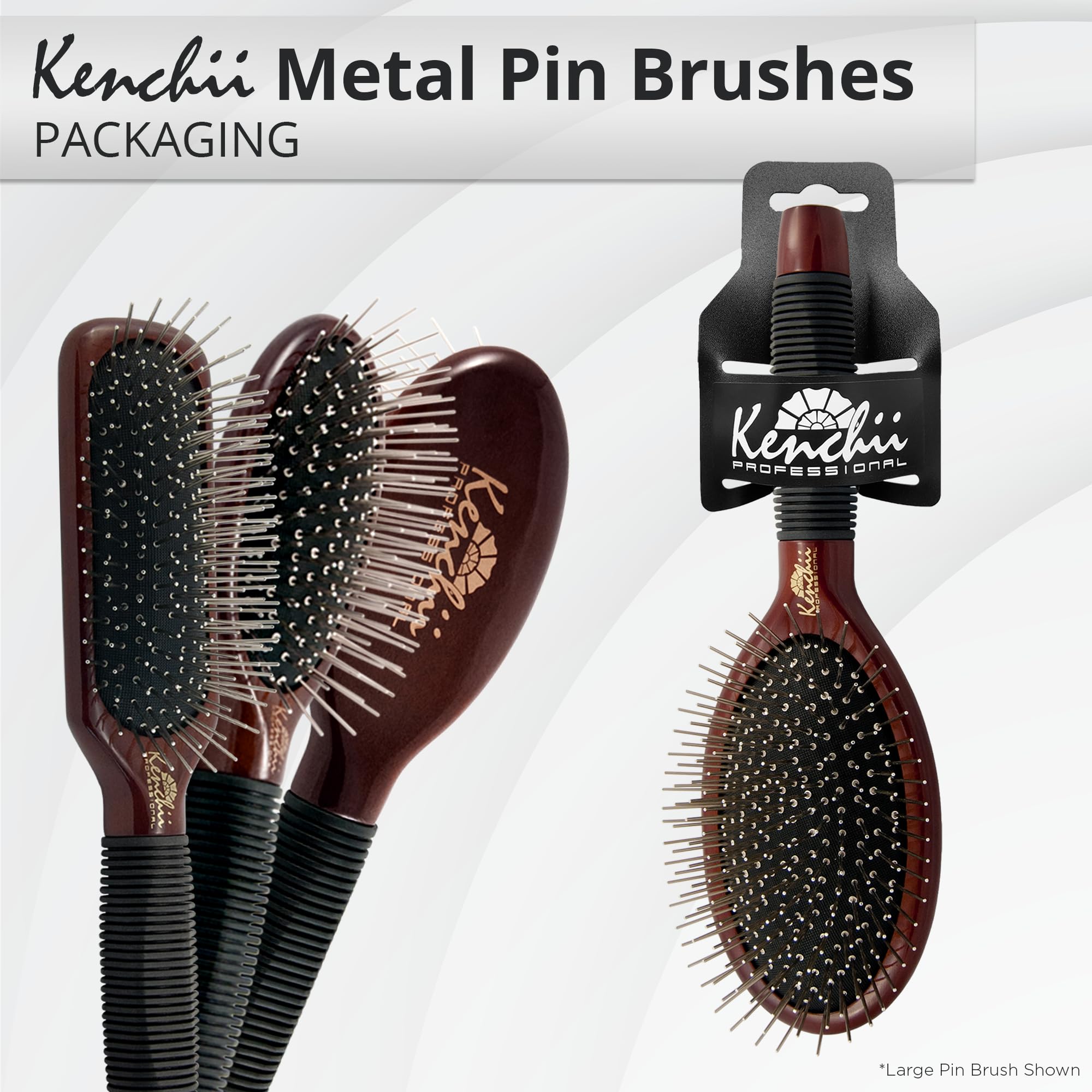 Kenchii Pet Grooming Metal Pin Brush professional-design suitable for pros and home groomers