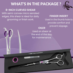 Kenchii Scorpion oil and finger insert aid grip and smooth grooming.