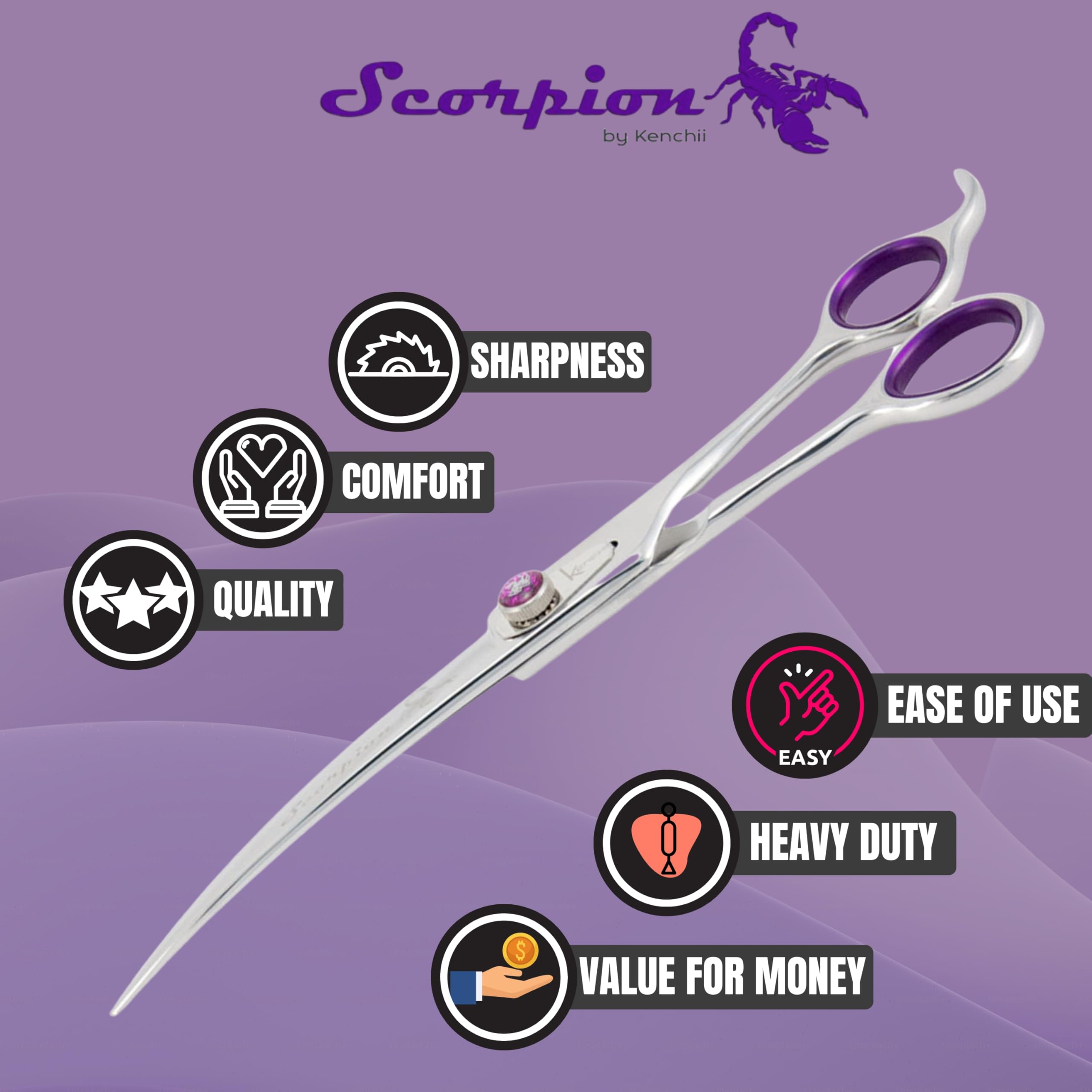 Kenchii Scorpion professional-grade tool trusted by groomers for daily use.