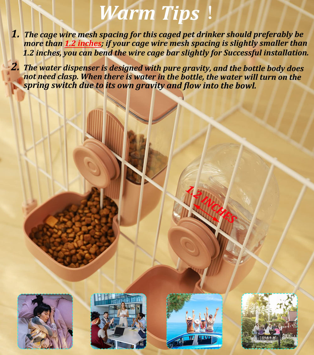 Kenond 35oz hanging feeder assembly, simple setup reduces daily refills.