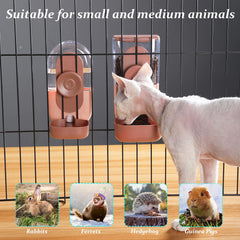 Kenond 35oz hanging feeder side view, stable cage mounting for secure use.