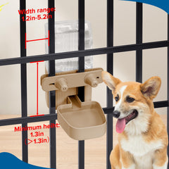 Kenond adjustable-height knob sets comfortable drinking level for pets.
