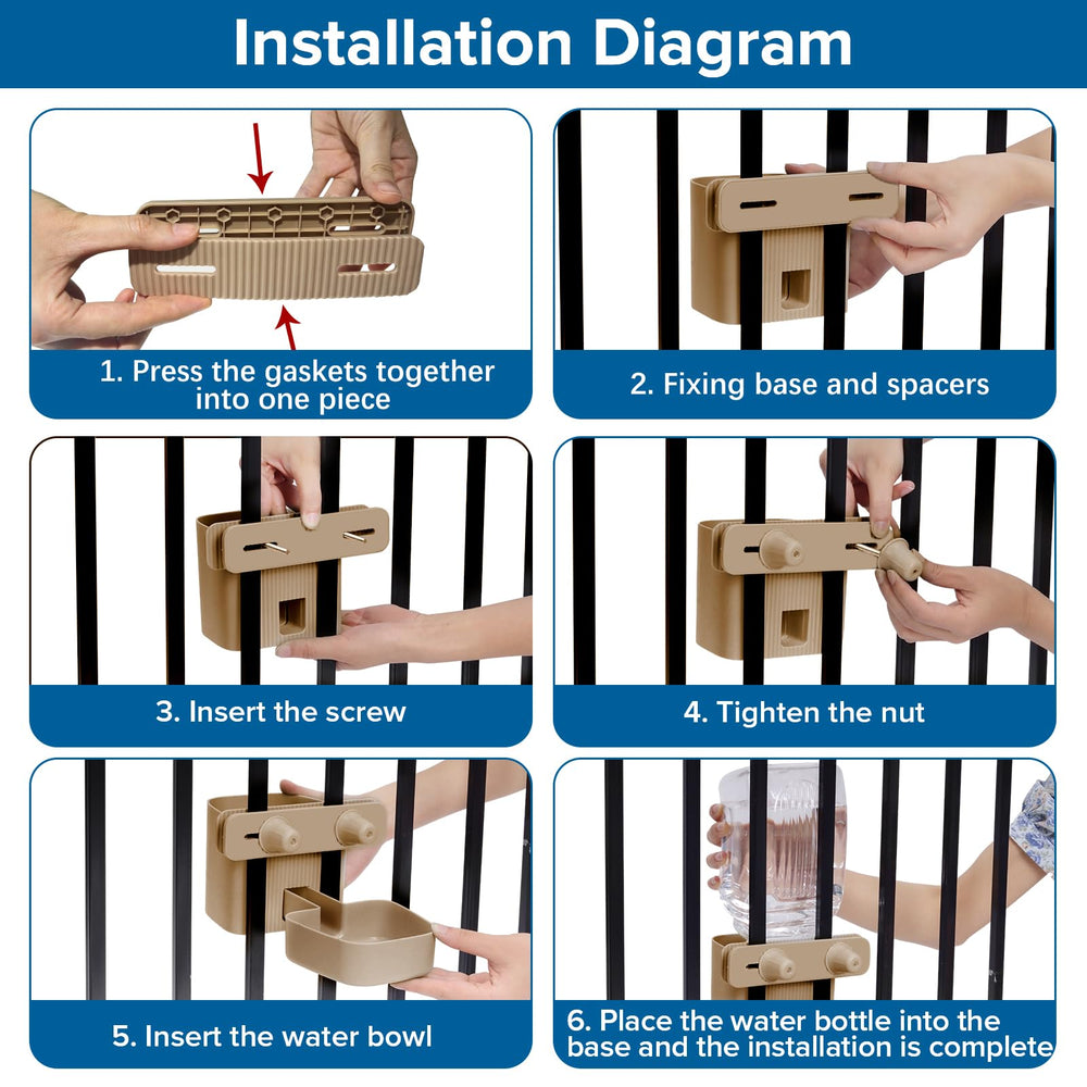Kenond cage-compatible dispenser fits heavy-duty crates and wooden cages.