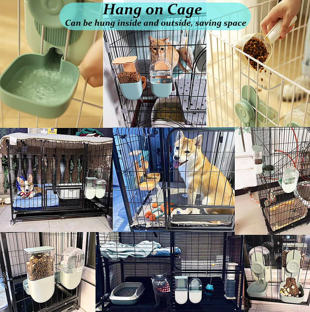 Kenond cage-hanging buckle mechanism secures mounting for safe access to food and water