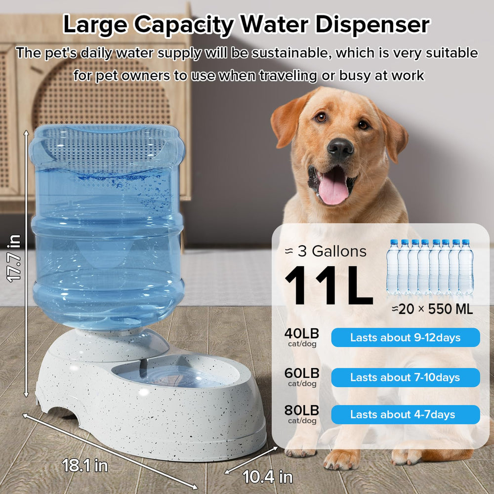 Kenond gravity auto-feeder with leak-proof valve for mess-free use