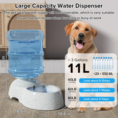 Kenond gravity auto-feeder with leak-proof valve for mess-free use