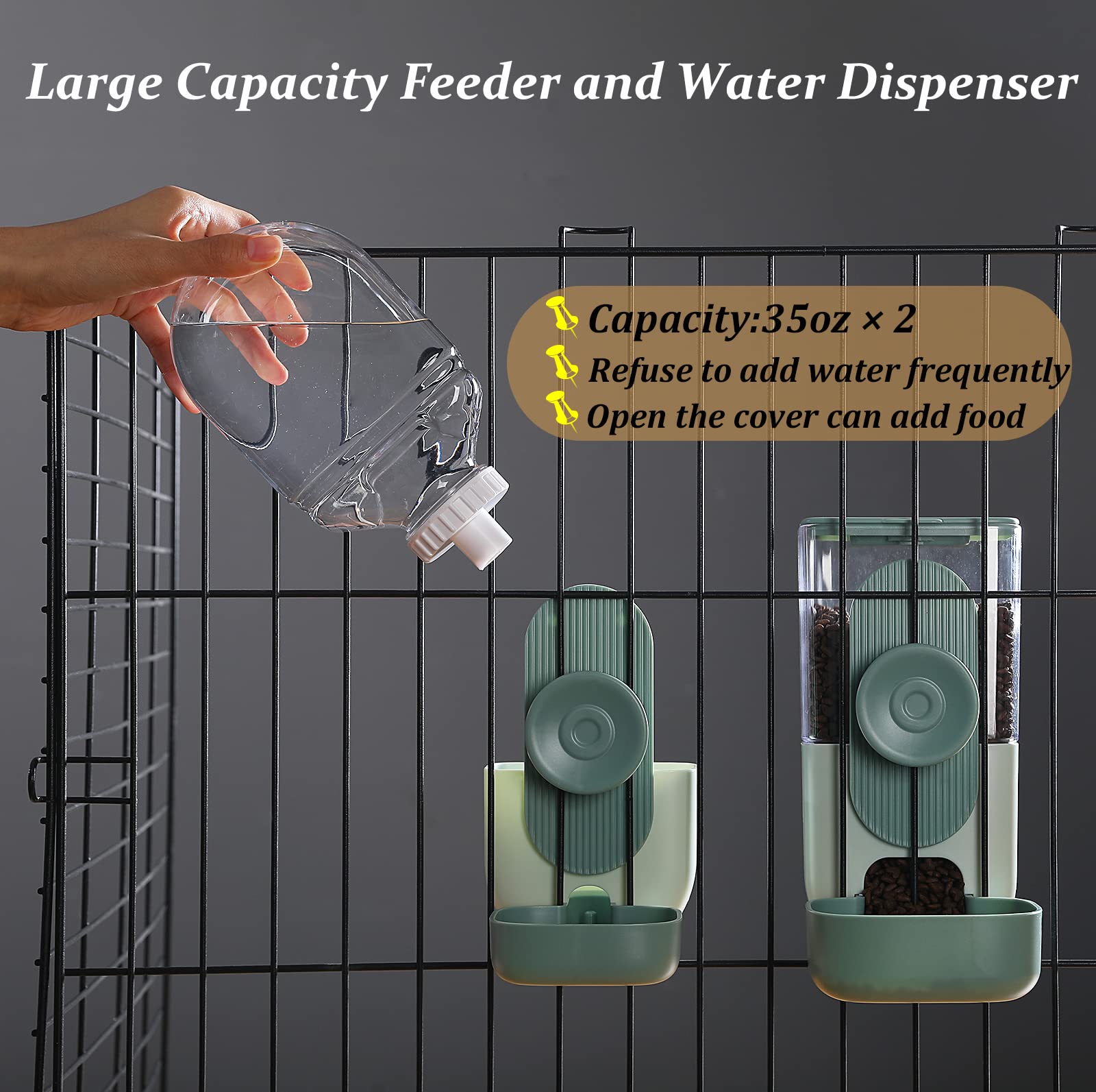 Kenond gravity feeder outlet with 5cm outlet promotes smooth refills