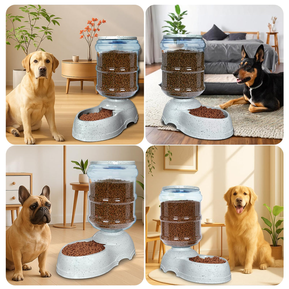 Kenond large-dog food bowl opening enables smooth feeding during travel.
