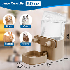 Kenond outside cage fill design simplifies refills without disturbing pets.