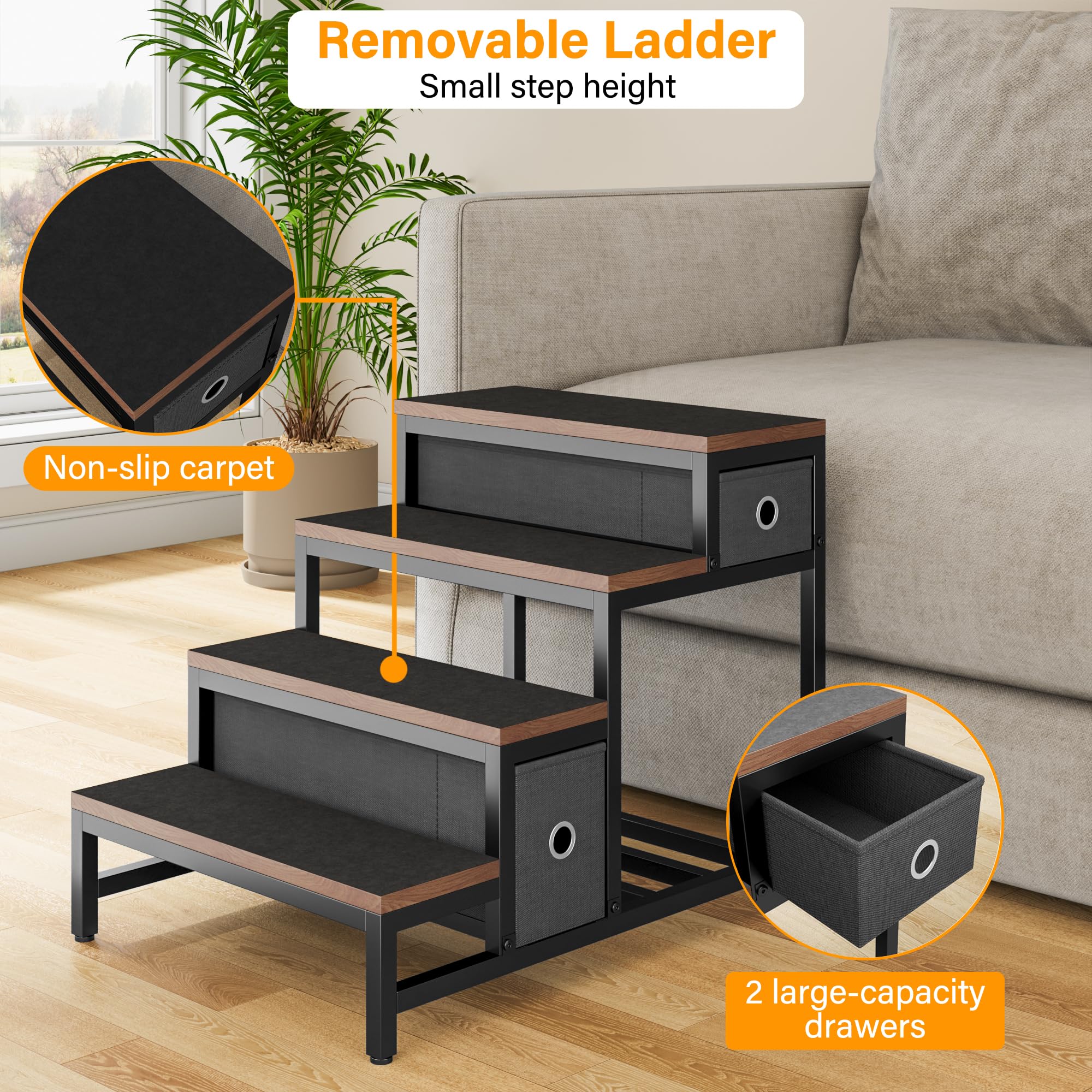 Kepptory durable-iron-frame ensures lasting stability for small to medium pets.