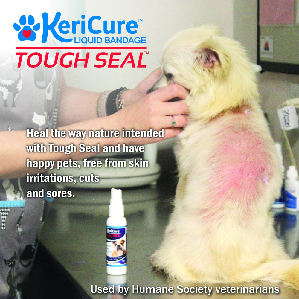 KeriCure Tough Seal forms a barrier safe if licked by pets.