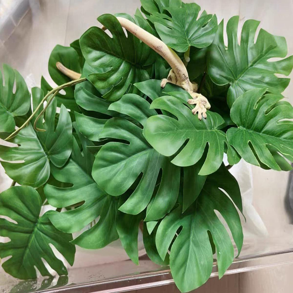 KERUIDENG Reptile Plants lifelike texture enhances tank aesthetics.