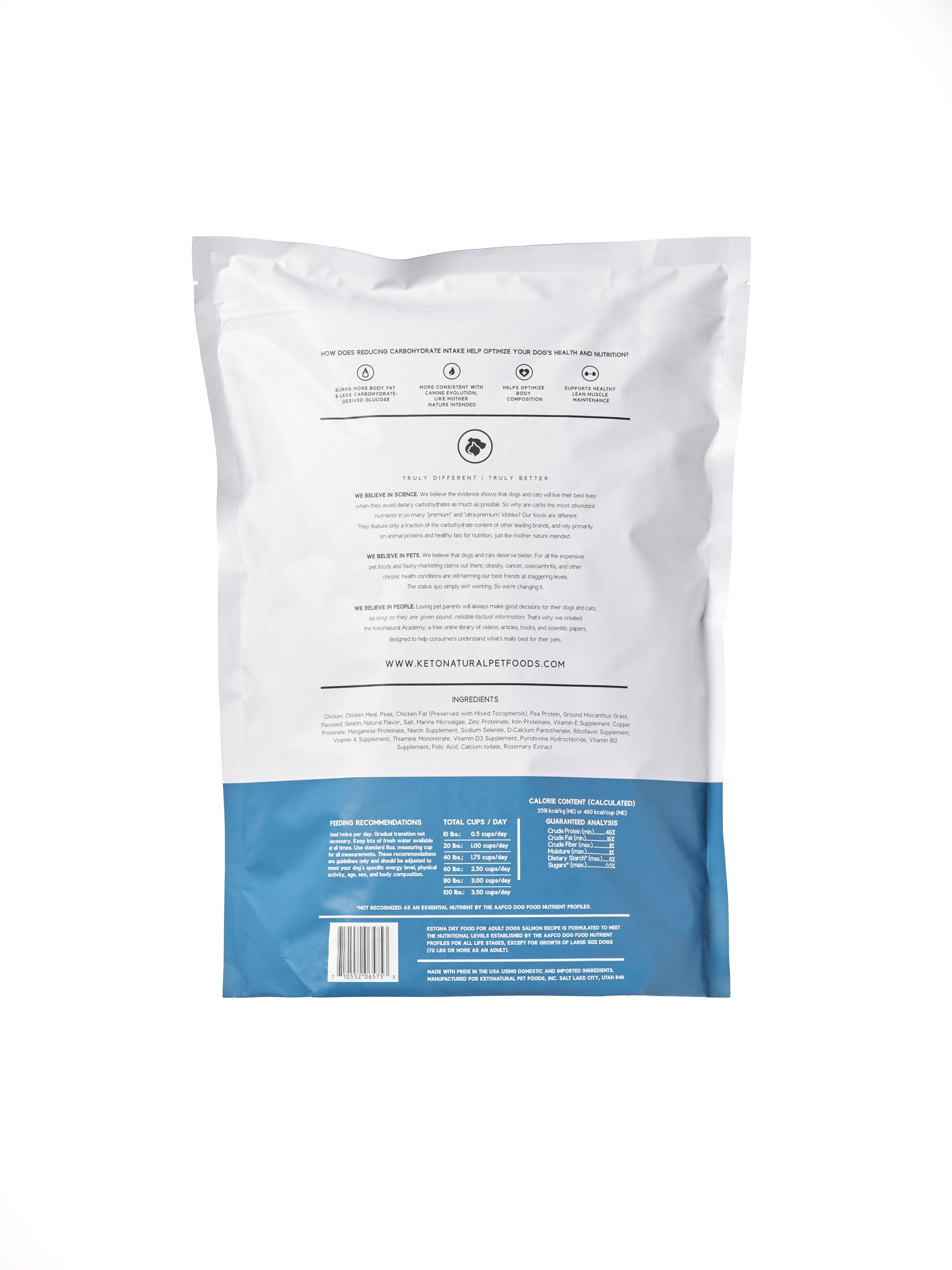 Ketona Chicken Recipe high-protein kibble closeup communicates protein density for active dogs.