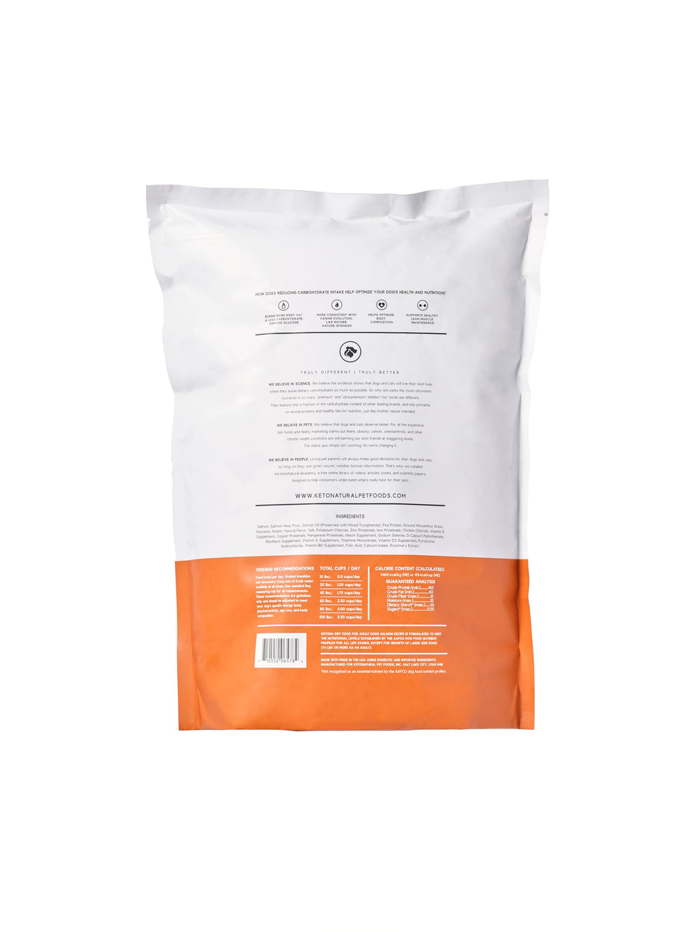 Ketona Salmon Recipe pour shows easy portioning and feeding convenience.