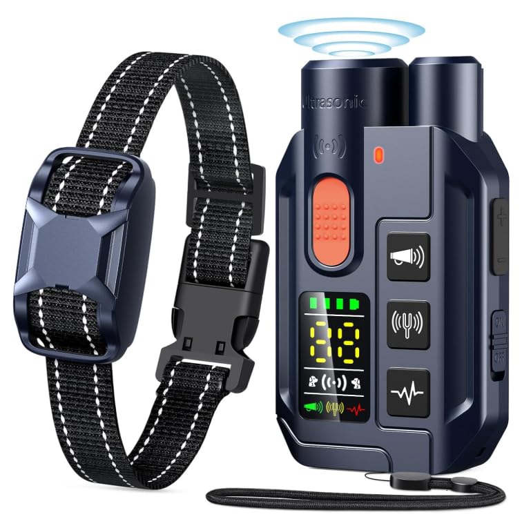 Ketwini dog training collar remote view showcasing long-range control for outdoor sessions