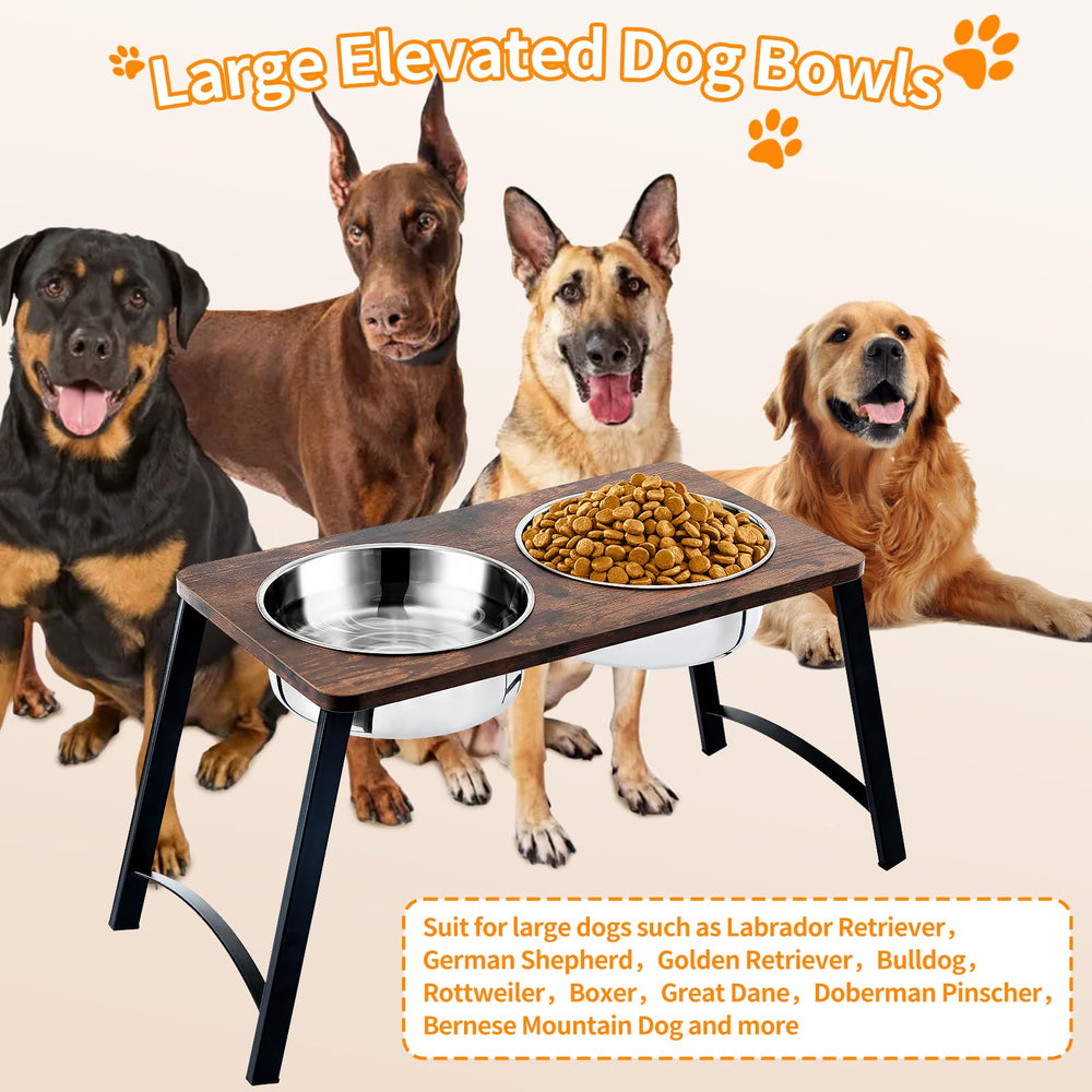Dual 1700ml stainless bowls are rust-proof and removable for quick cleaning
