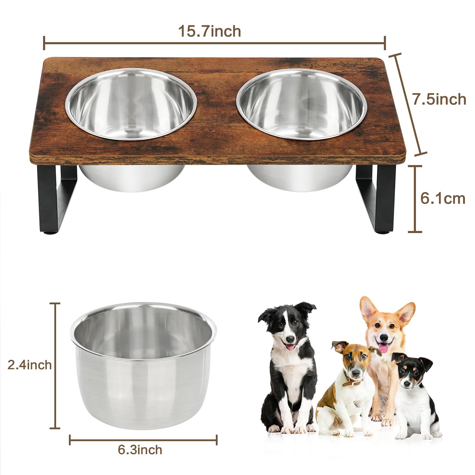 KEVIDEAWL non-slip rubber feet keep the stand stable during feeding.