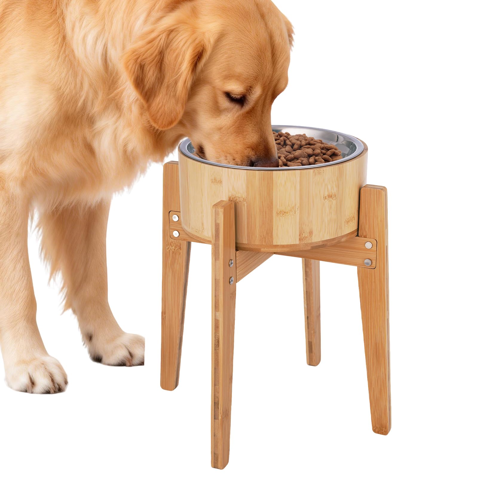 KEVIDEAWL raised-dog-bowl-stand highlights ergonomic feeding for large dogs.