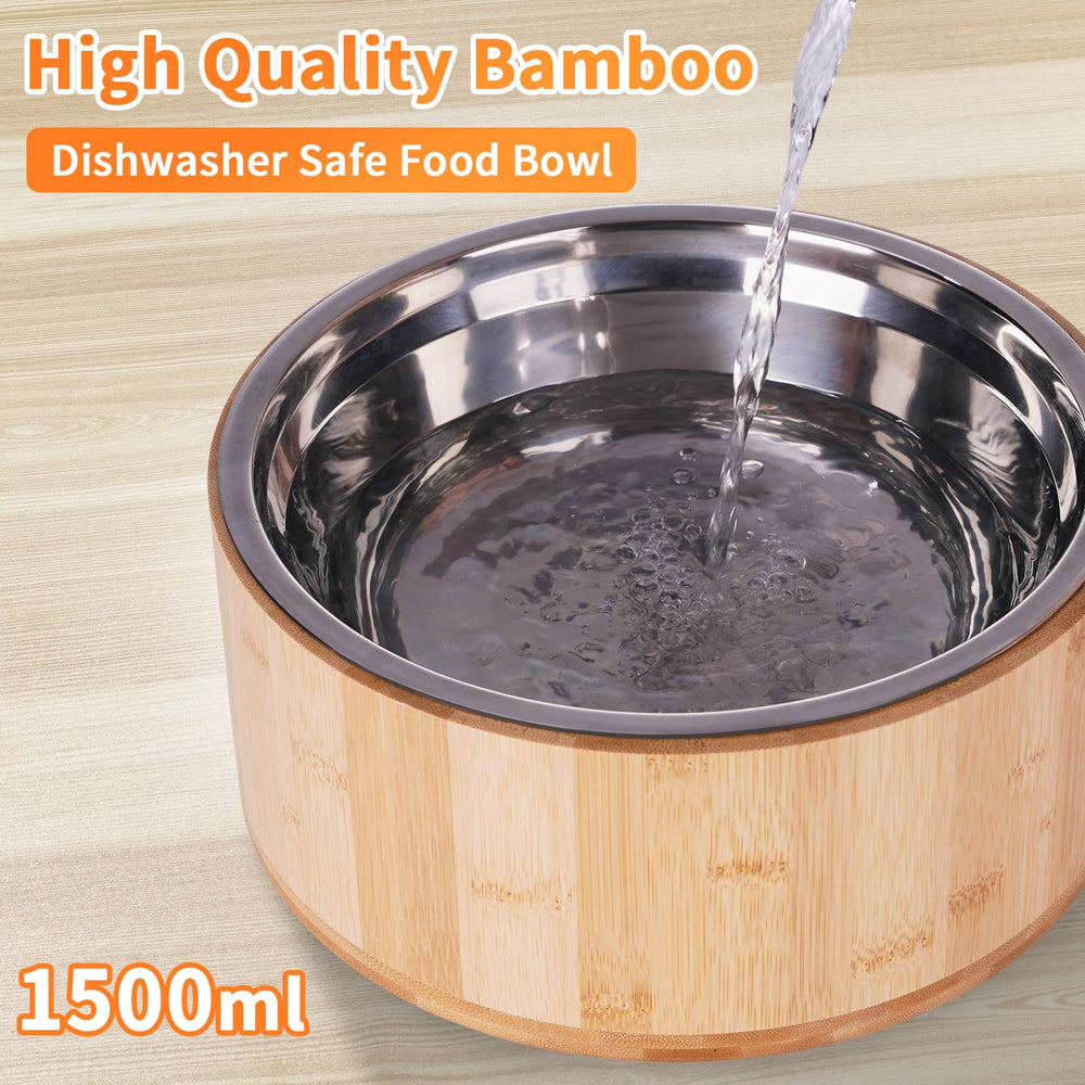 KEVIDEAWL stainless-steel-dog-bowl emphasizes durability and easy cleaning.