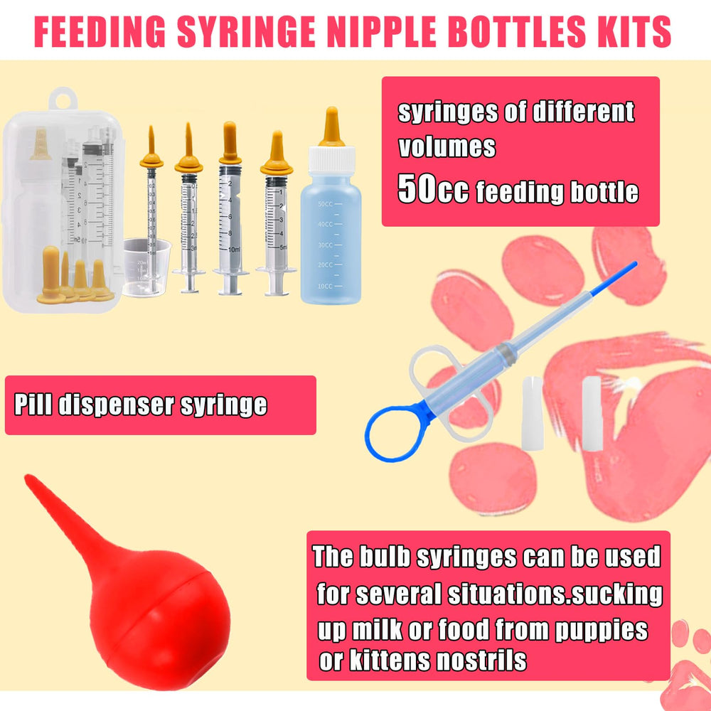 Kewen kitten bottle feeding kit for smooth early care