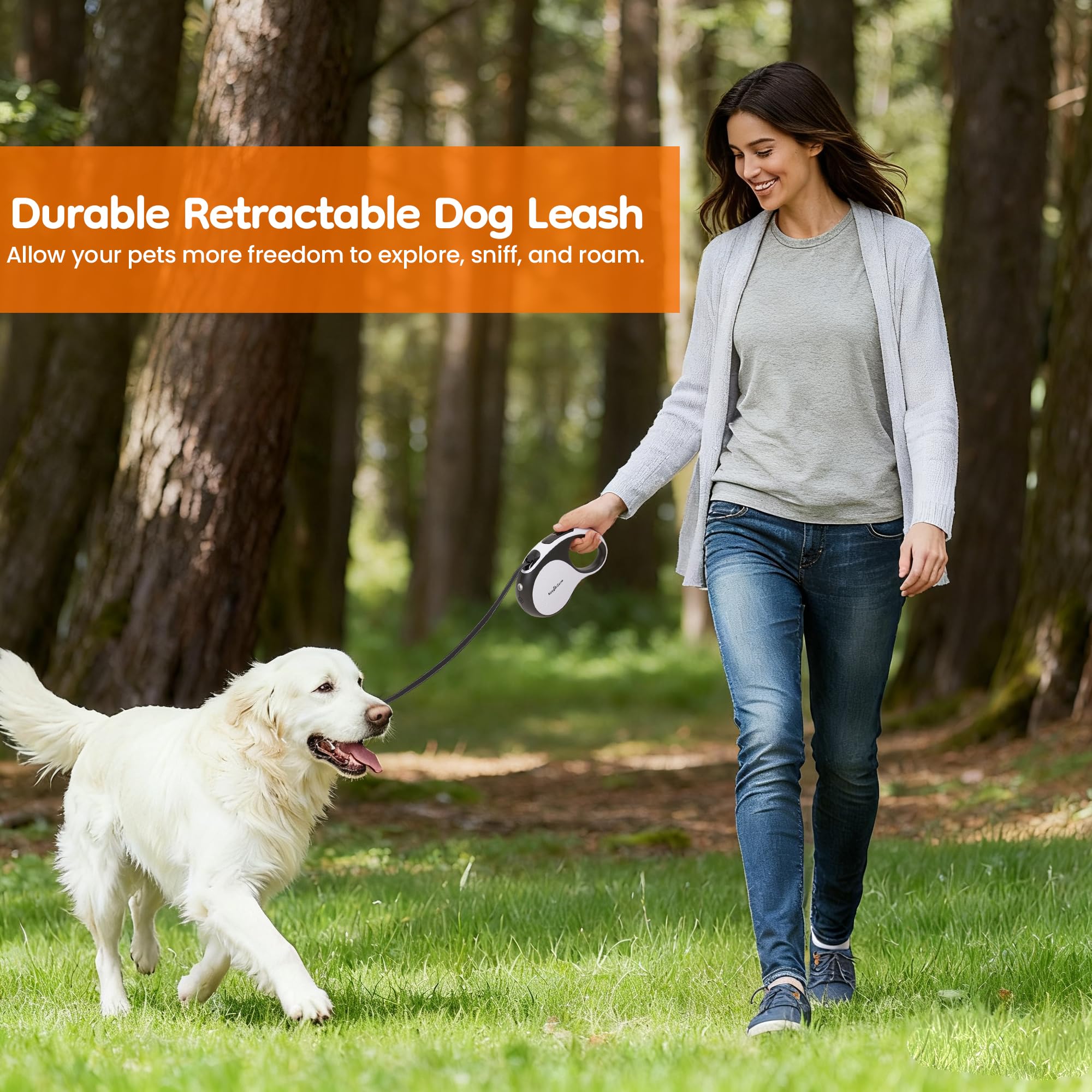 Keygarzone charging cable keeps LED powered during walks