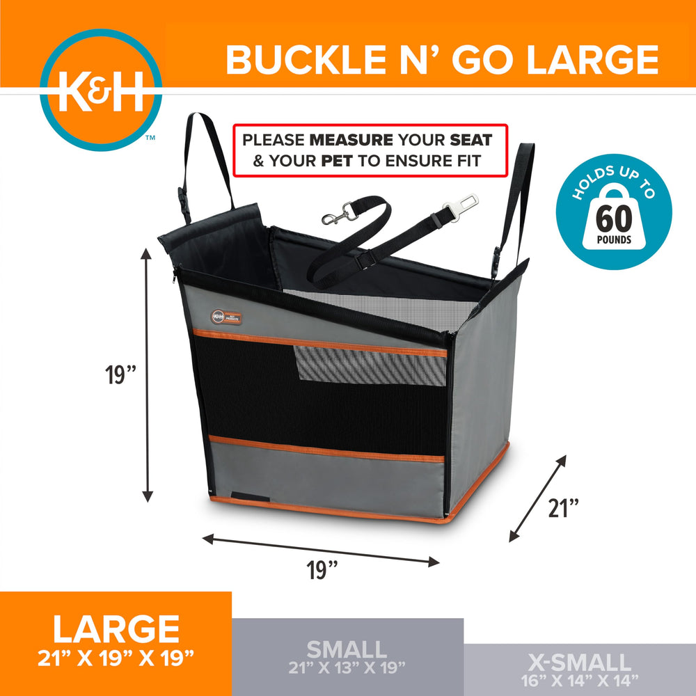 K&amp;H Buckle N Go with mesh window design enhances visibility and airflow.