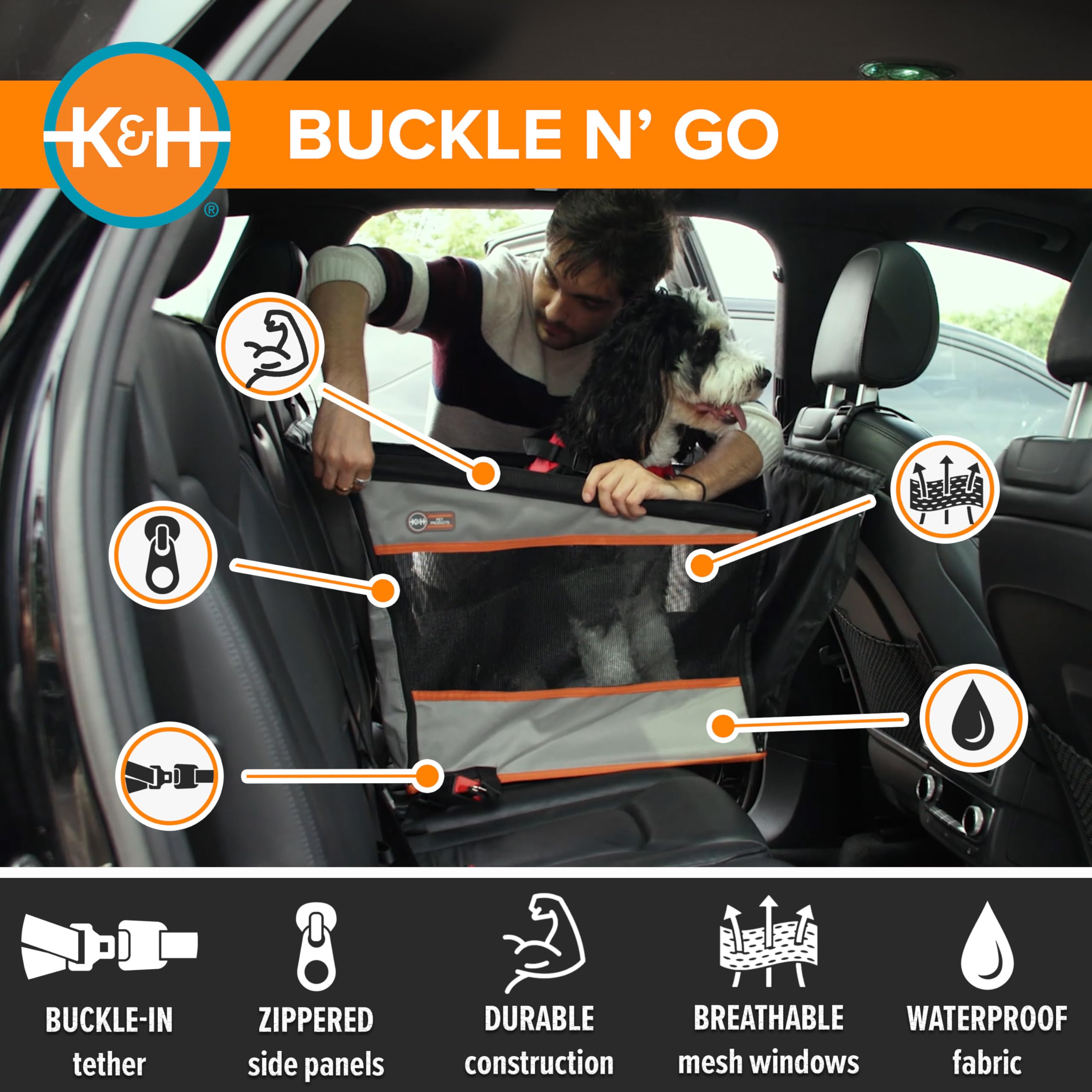 K&amp;H Buckle N Go fits both left and right backseat positions.