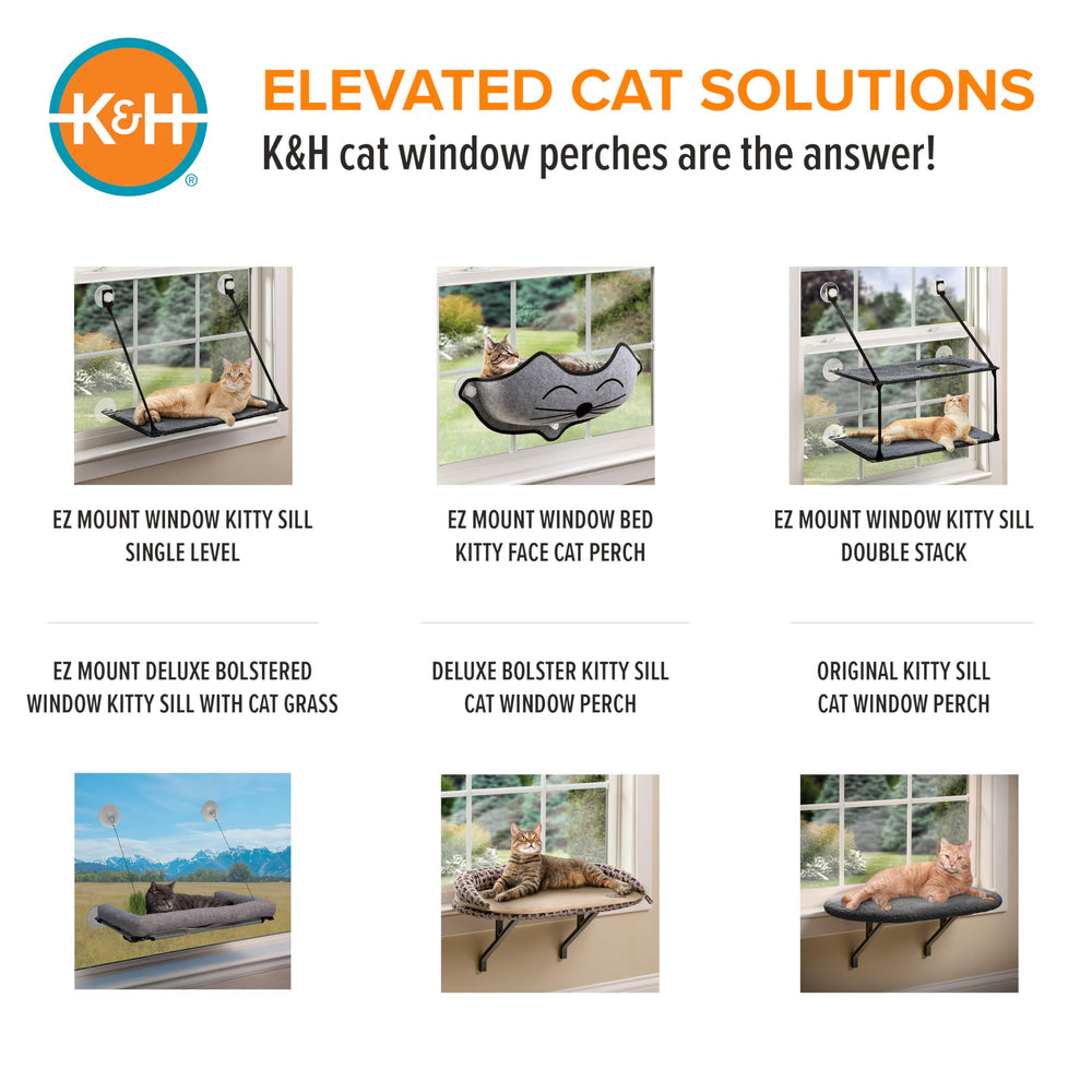K&H Kitty Sill quick installation with adhesive strips