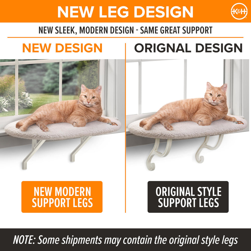K&H Cat Window Perch orthopedic foam base for comfort