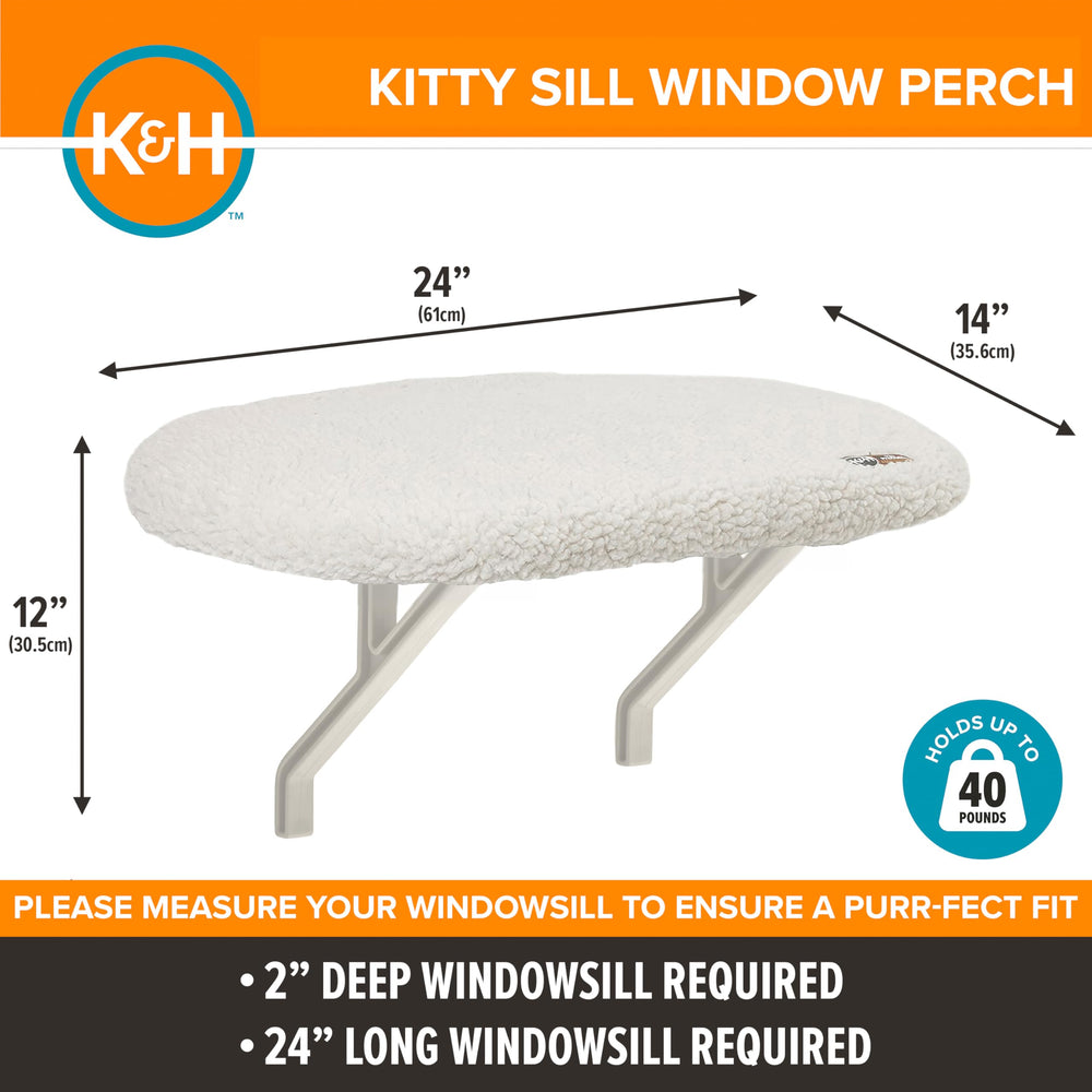 K&H Kitty Sill strong suction cups secure mounting