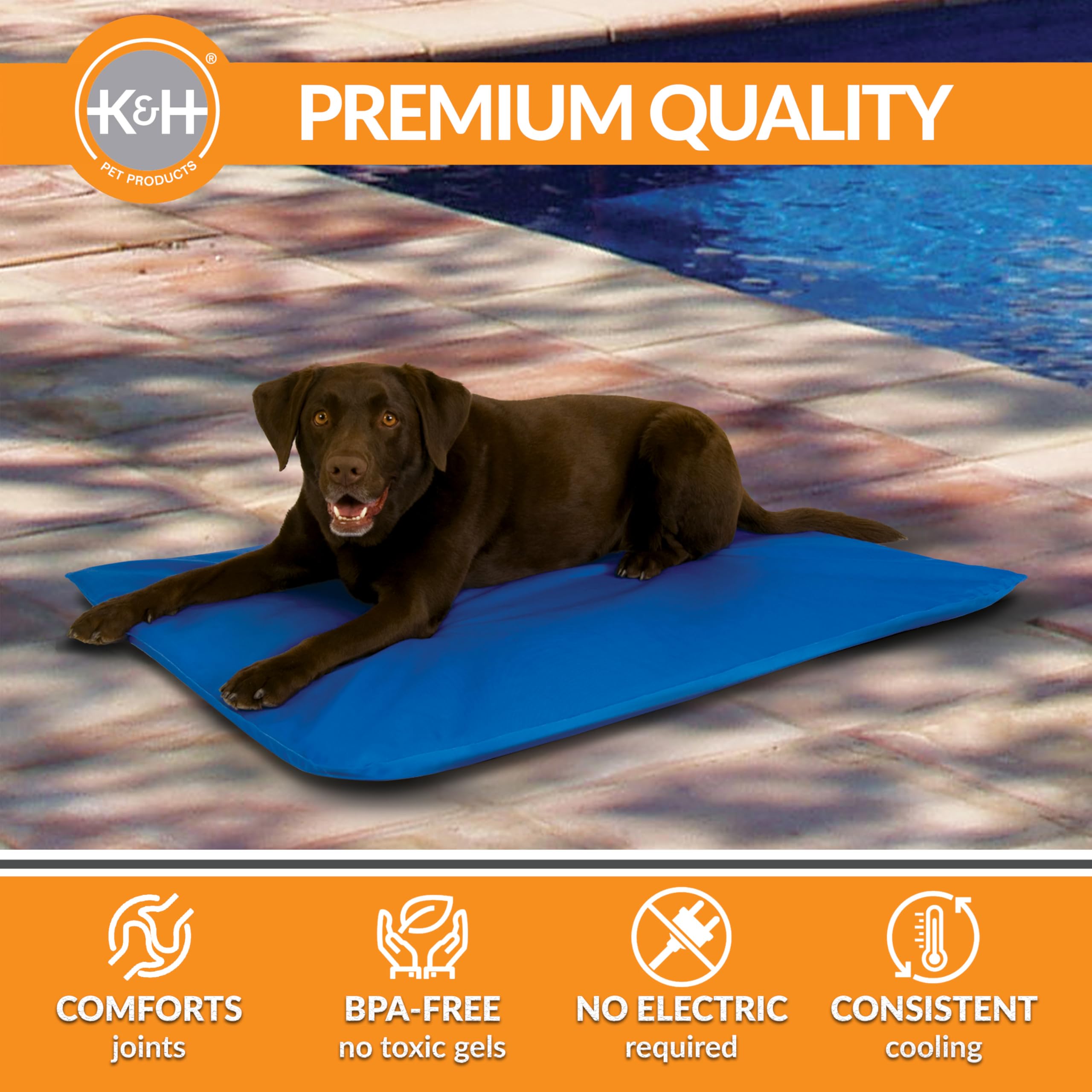 Durable non-toxic cover of K and H Cool Bed III cooling mat