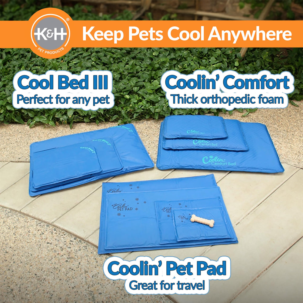 Shaded placement of K and H Cool Bed III to maximize cooling