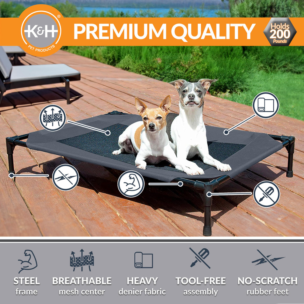 K&H Pet Cot breathable mesh center promotes airflow to help dogs stay cool