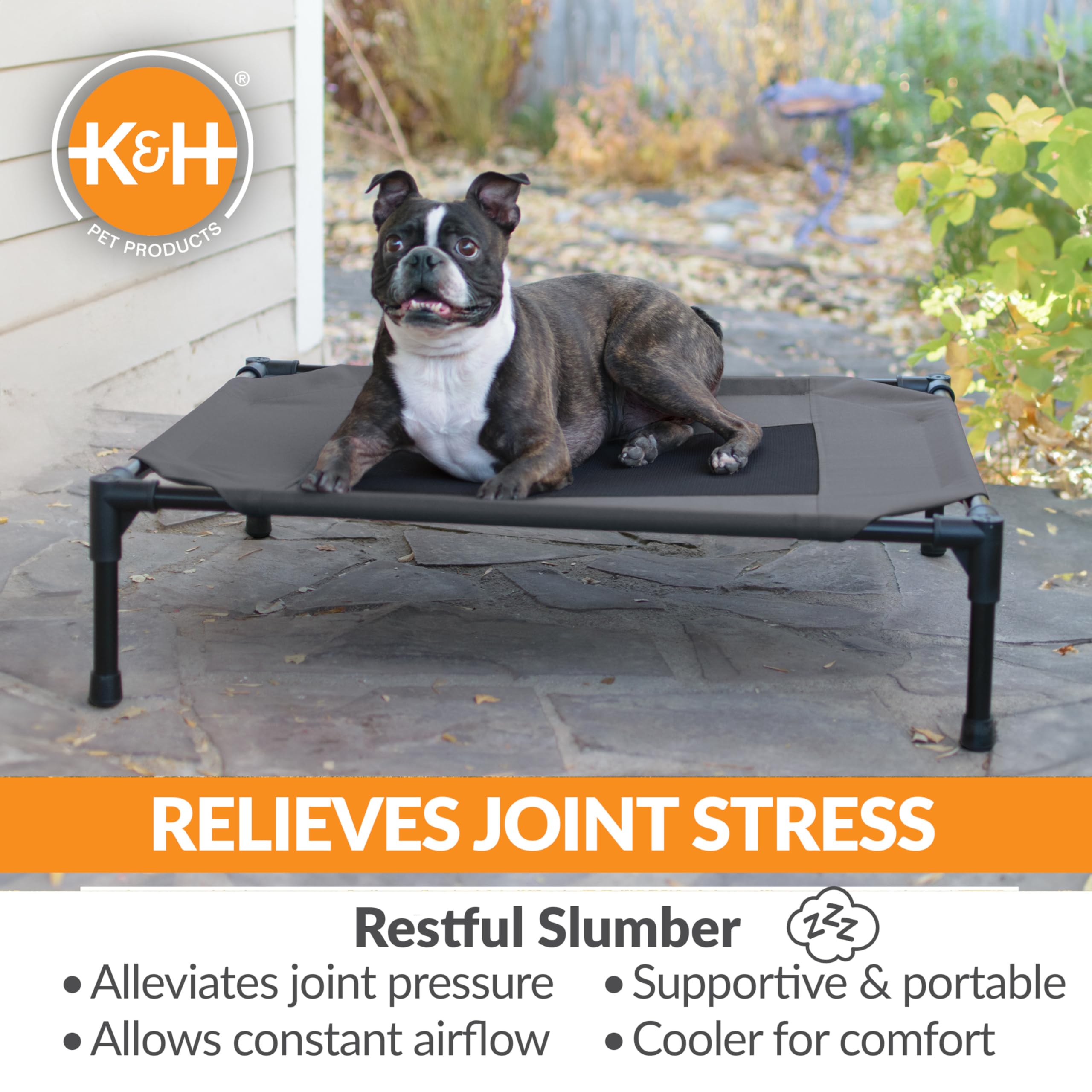 K&H Pet Cot slip-resistant feet protect floors and surfaces