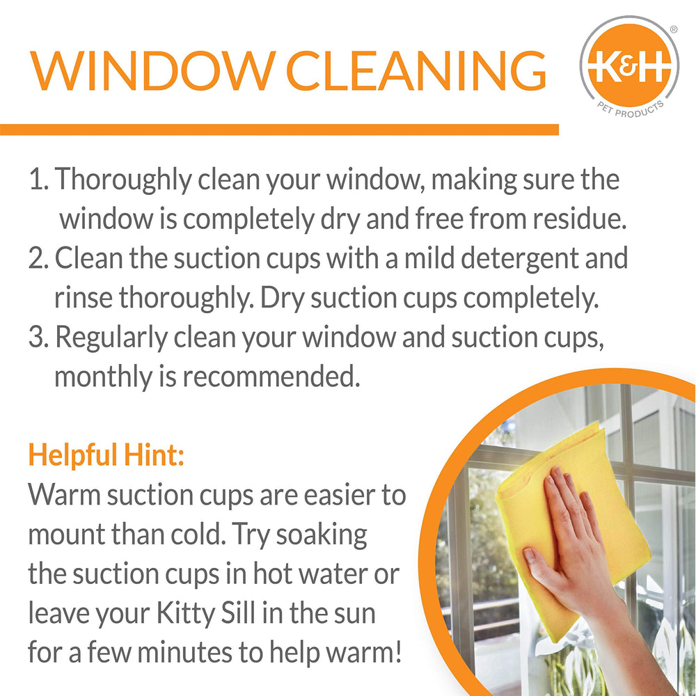 Removable washable cover on K&amp;H EZ Mount Bolster Window Perch