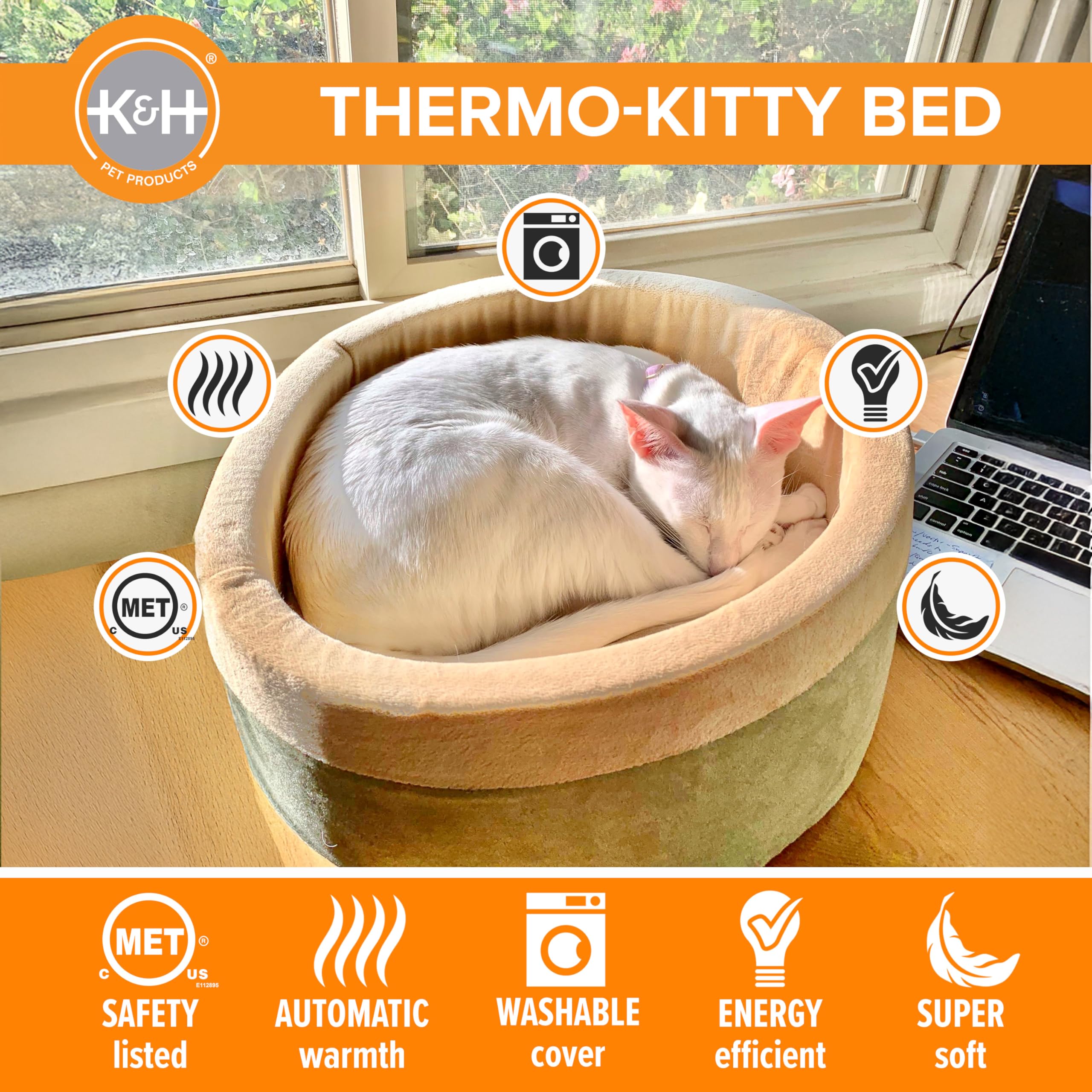 Six-inch foam walls cradle pets in a secure, cozy space.
