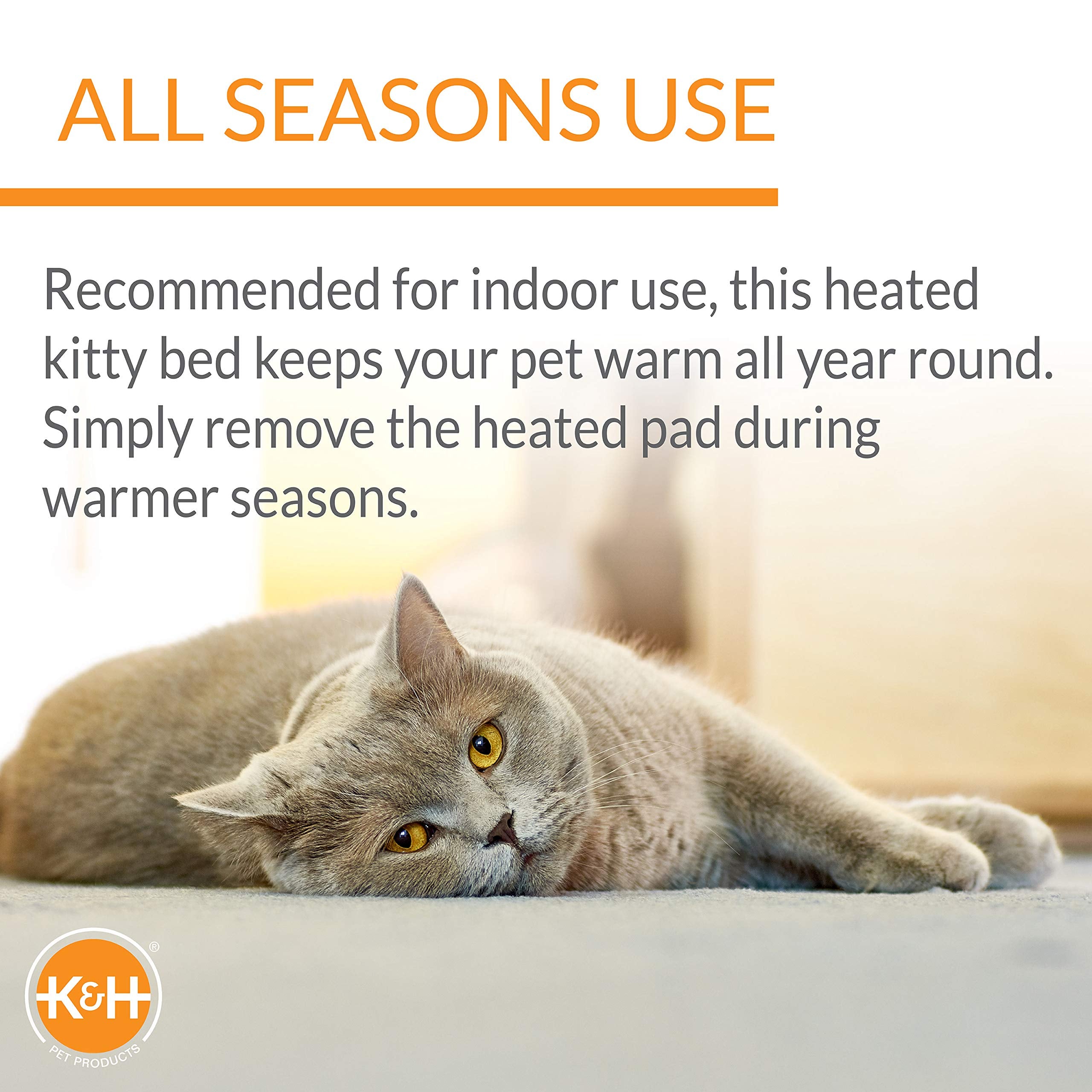 K&H Pet Products Bolster with orthopedic foam base detail inside