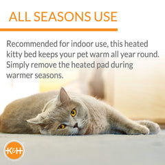 K&H Pet Products Bolster with orthopedic foam base detail inside