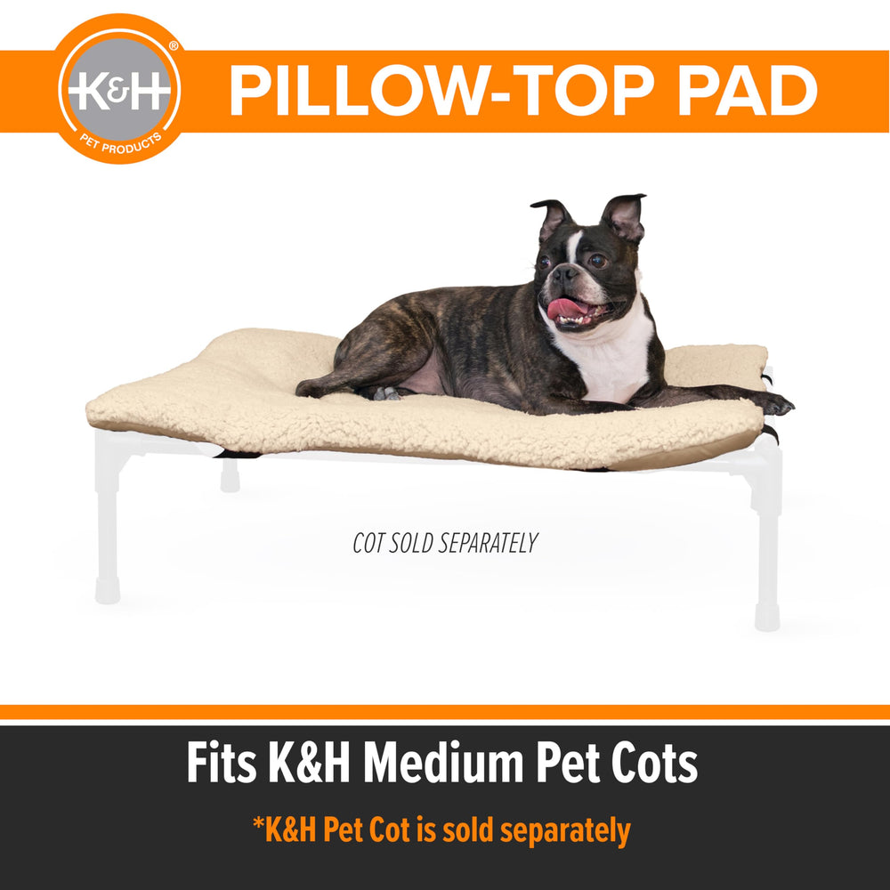 K&H Pet Products cot pad with fluffy fill for support