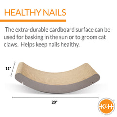 K&H Kitty Sill Cradle Refill curved surface for post-play naps.