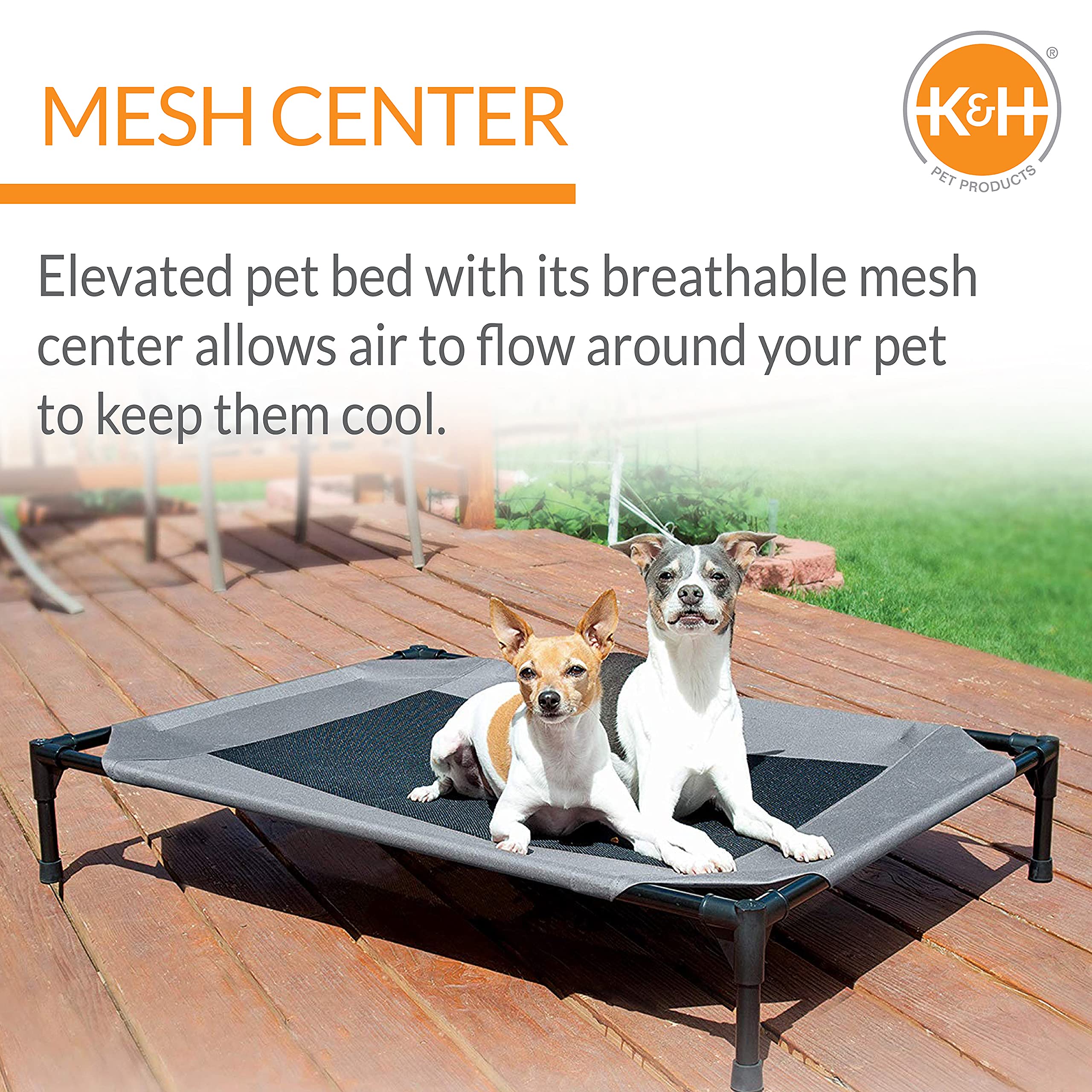 K&amp;H Pet Products medium cot 25x32x7 inches fits many breeds.