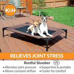 K&H Pet Cot microfleece pad adds soft surface.