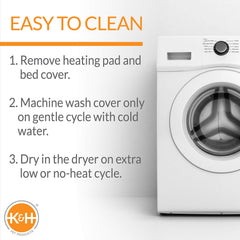 K&H Pet Products Removable cover closeup for easy care and washing