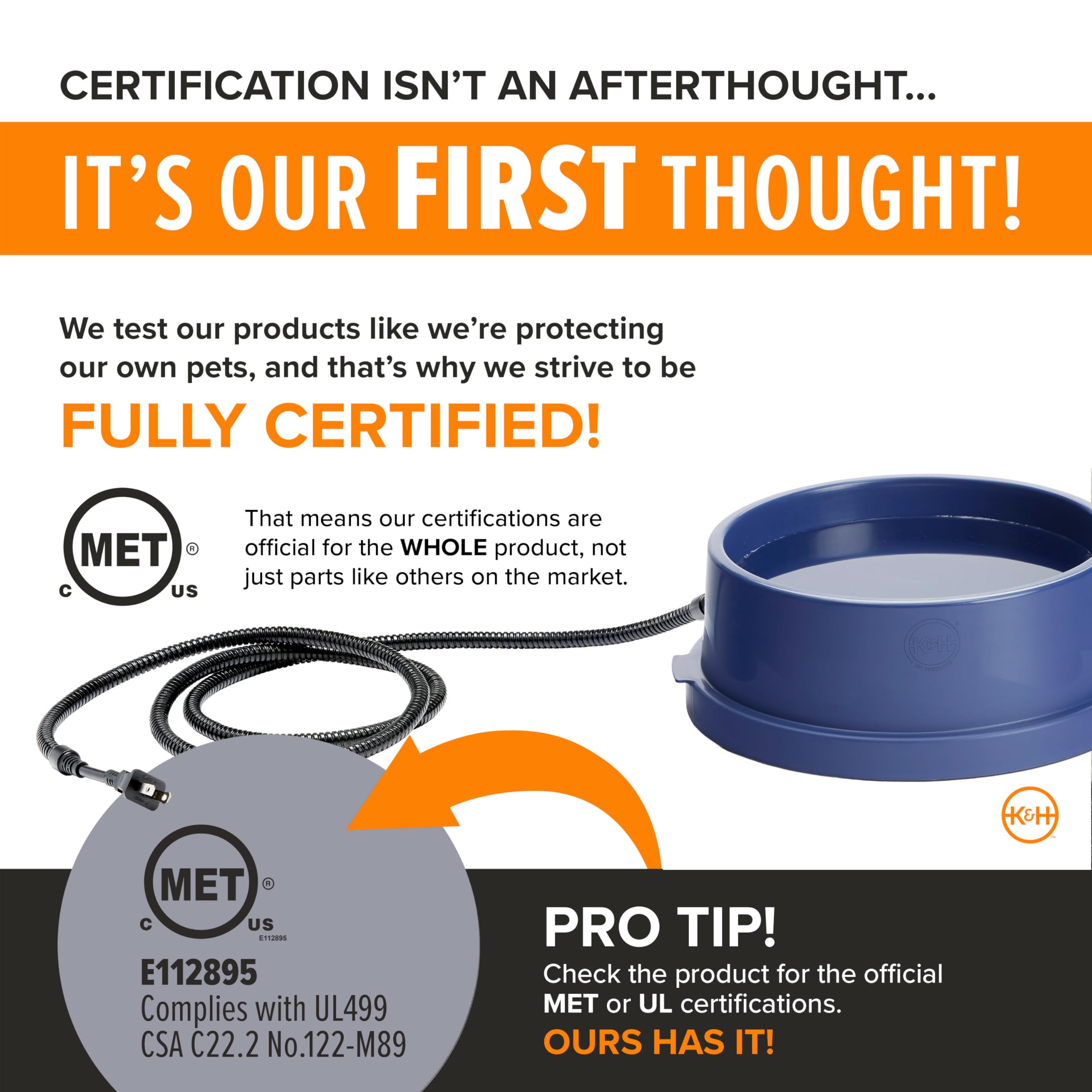 K&H Thermal-Bowl uses only 25 watts to hydrate pets.